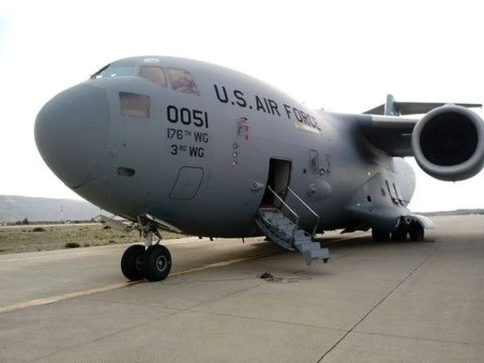 Un avión de Estados Unidos aterrizó en Bariloche