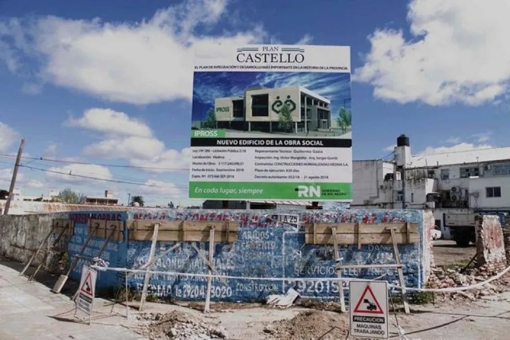 Encontraron restos óseos en la obra del Ipross