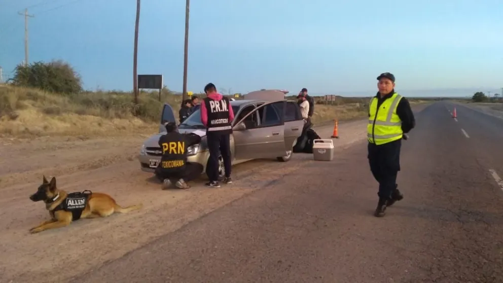 Secuestraron marihuana en un control