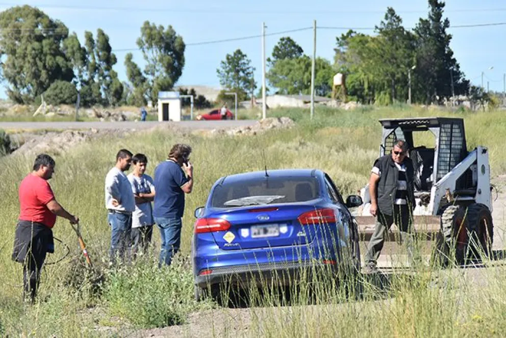 Se despistó cerca de la rotonda de la Terminal