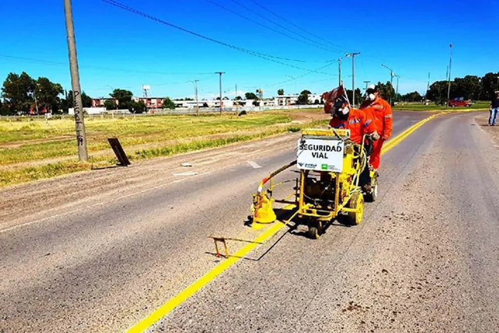 Trabajos de conservación en la Ruta 1