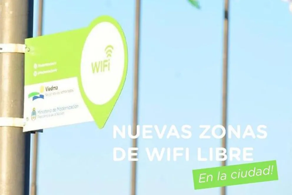 Viedma suma zonas de wifi libre en la costa