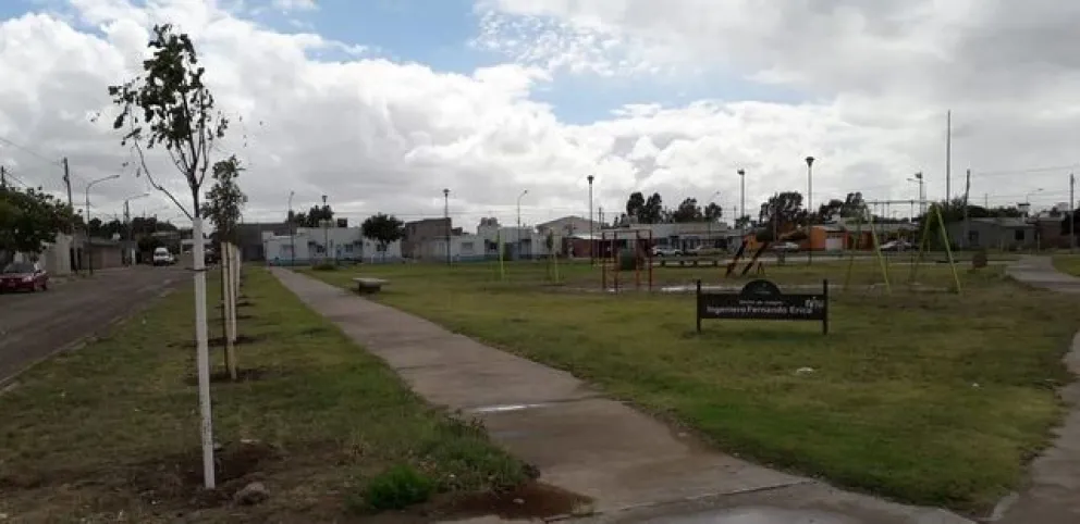 Tareas de forestación en distintas plazas