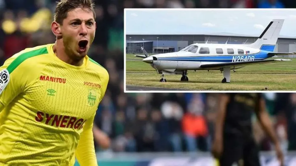 Encontraron el avión de Emiliano Sala