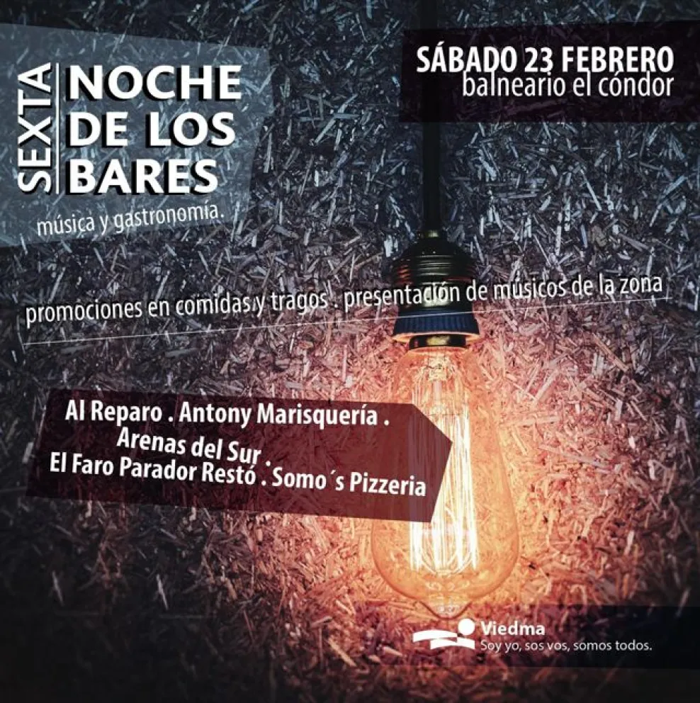Sexta edición de “La noche de los bares” en El Cóndor
