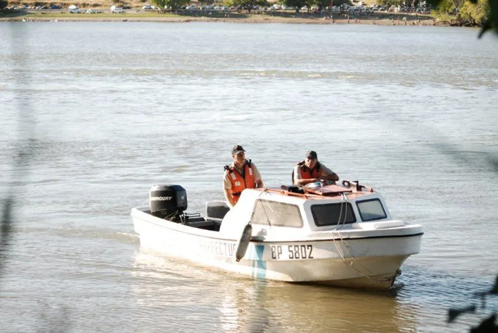 Resultado negativo de la búsqueda en el río Negro