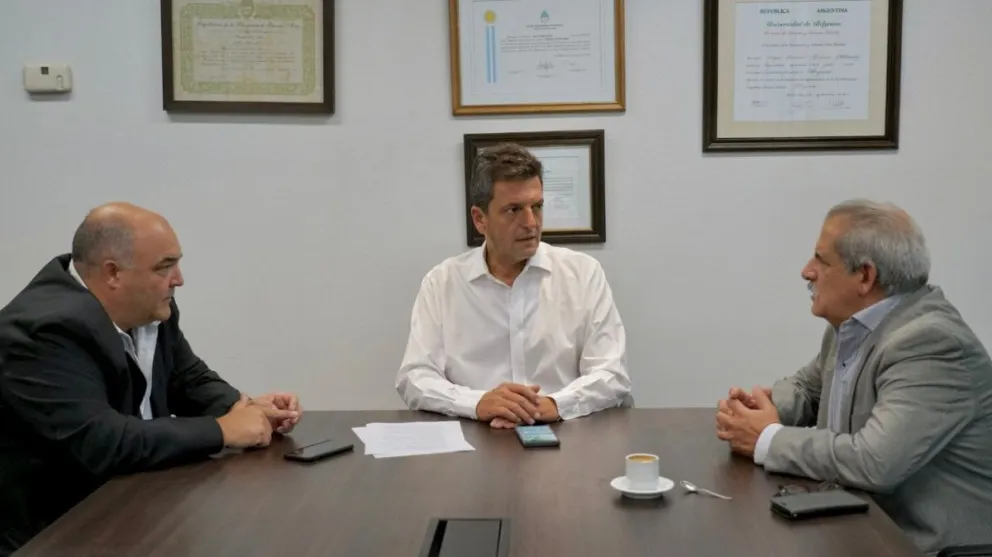 Marino y Bari se reunieron con Sergio Massa