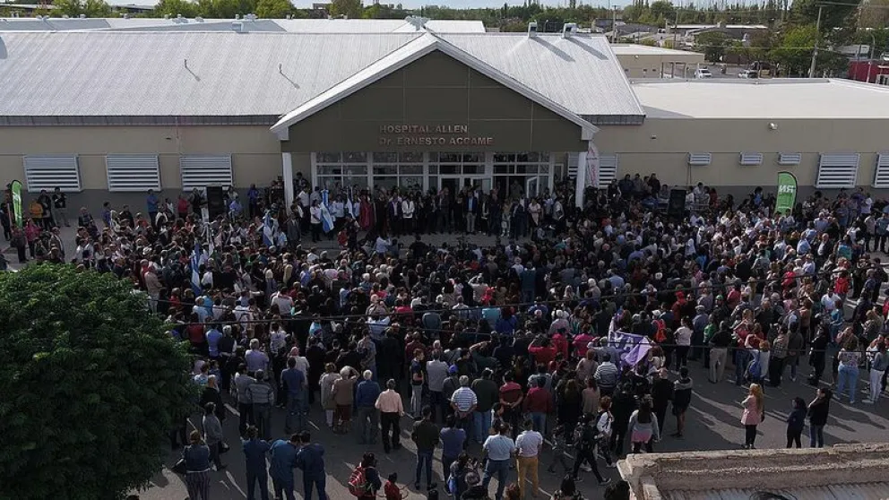 Histórico: Allen inauguró el hospital más moderno de la Patagonia