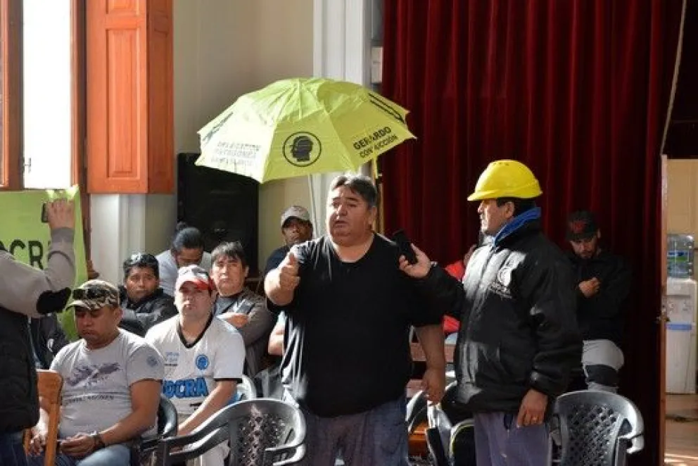 Interrupción de Uocra en reclamo de trabajo
