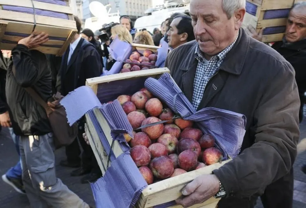 Productores harán un Frutazo frente a la Casa Rosada