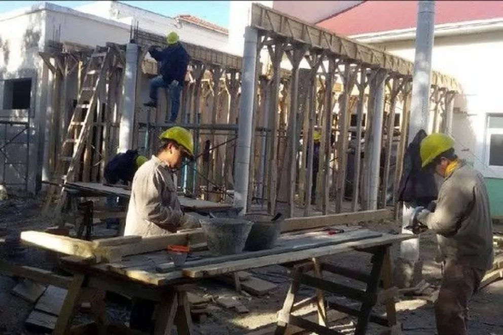 Avanzan las obras en el Hospital Zatti