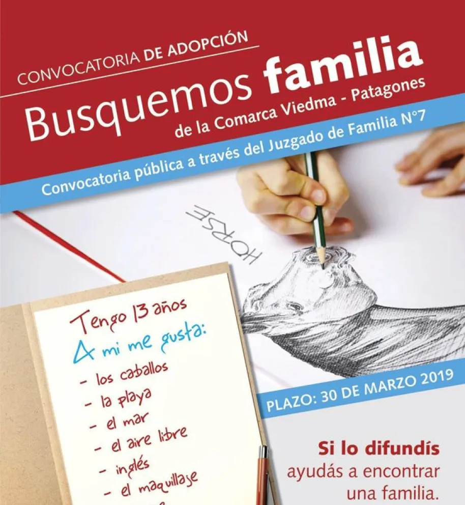 Vence el plazo que convoca a  interesados en adoptar a adolescentes