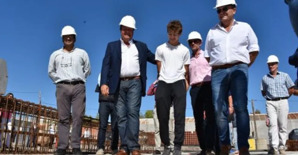Weretilneck y Pesatti en la obra del nuevo edificio del Ipross