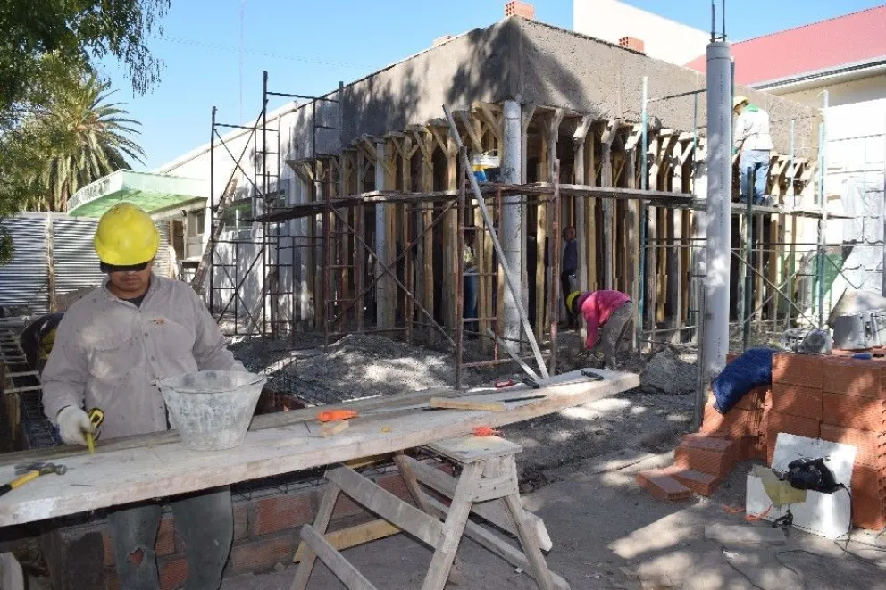 Avanza la obra de ampliación del Hospital Zatti