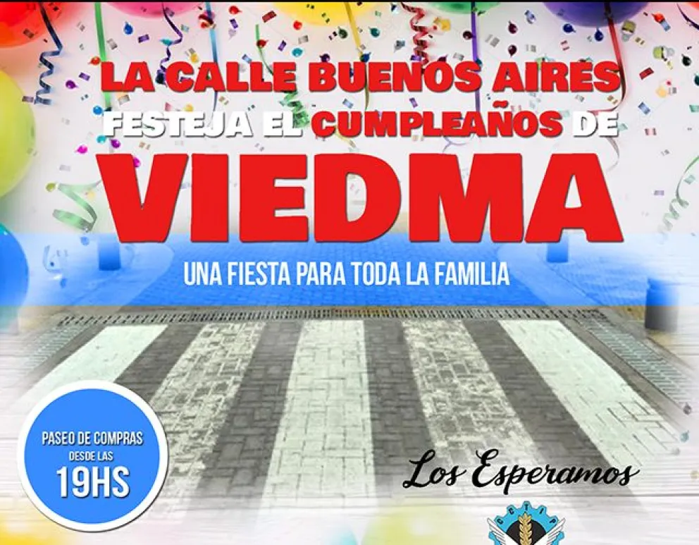 La Calle Buenos Aires será peatonal en el Día de la Comarca