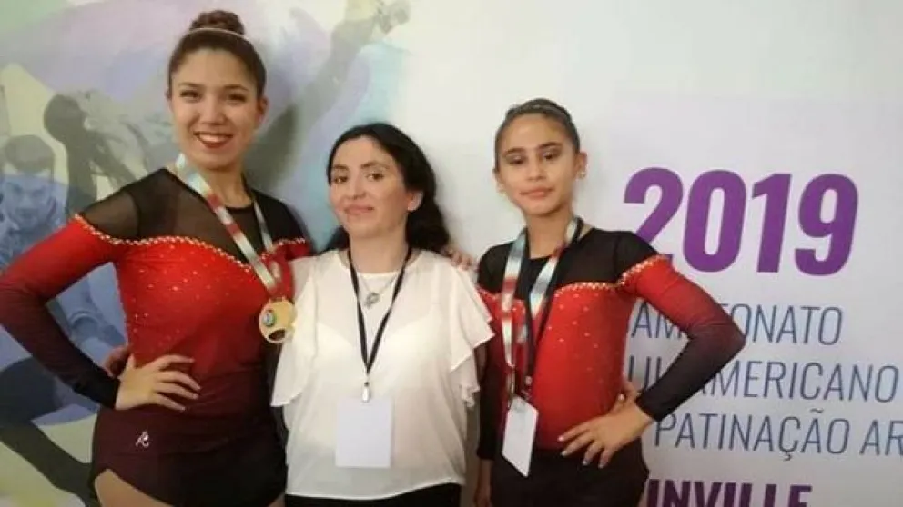 Podio para las patinadoras de Depo Viedma en el Sudamericano