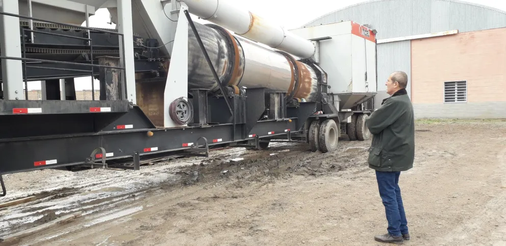 Se instala una planta elaboración de asfalto en la ciudad