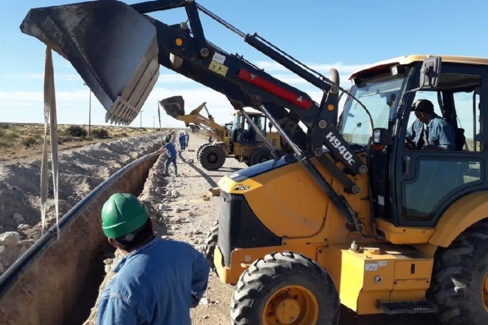 Avances en la obra de gas de Playas Doradas