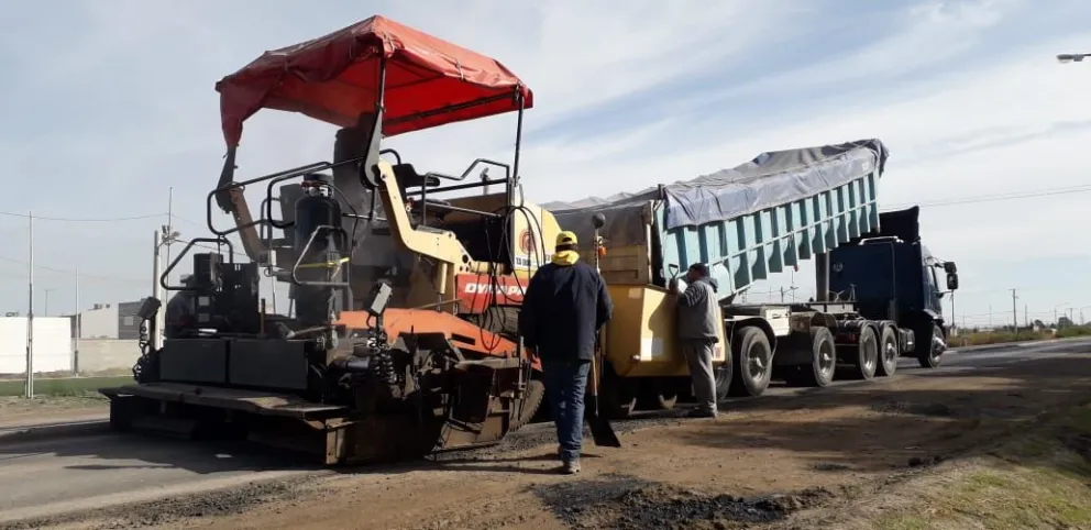 Avanza la obra de reasfalto sobre la ex ruta 3