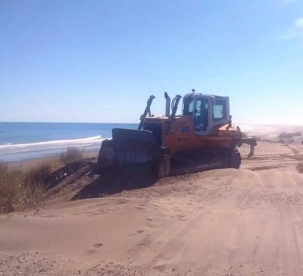 Médanos en Bahía Creek: el Municipio insistió con que trabajaron con la UNRN
