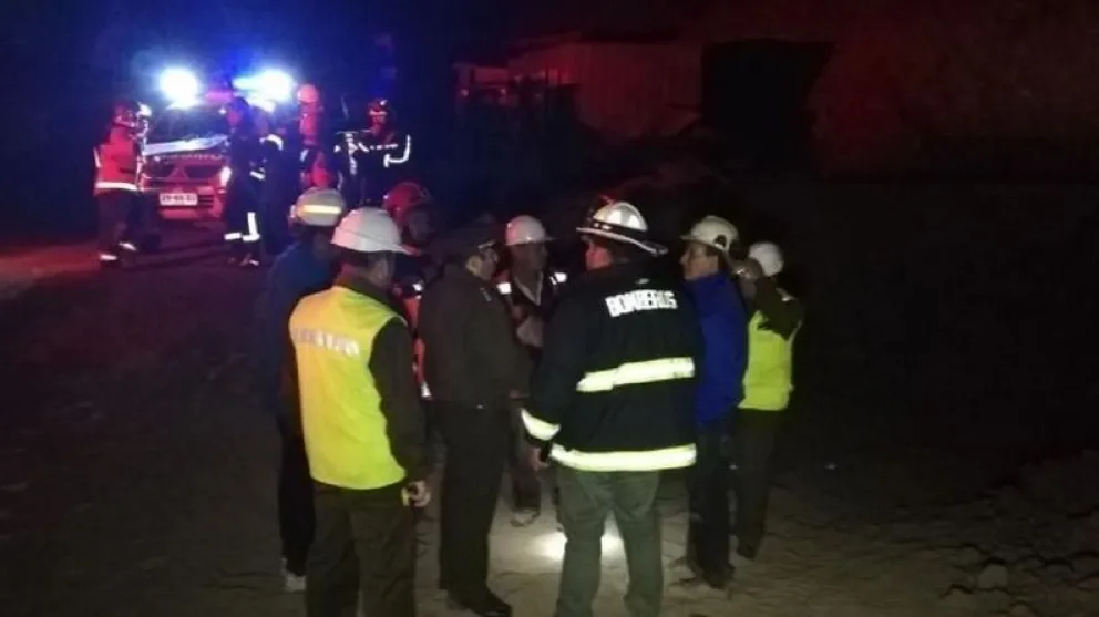 Tres mineros quedaron atrapados en el norte de Chile