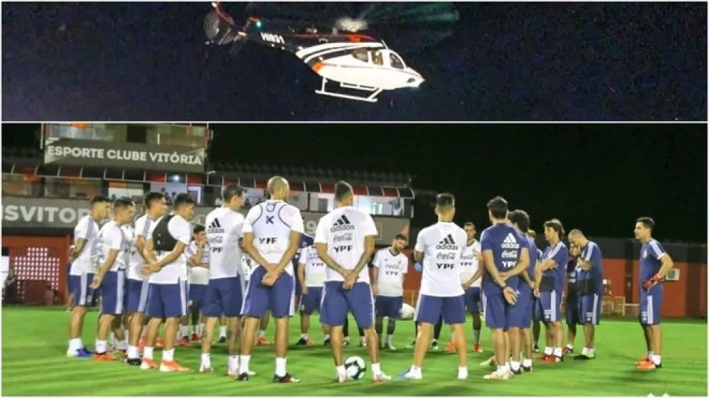 La Selección denuncia la aparición de un helicóptero en las últimas prácticas
