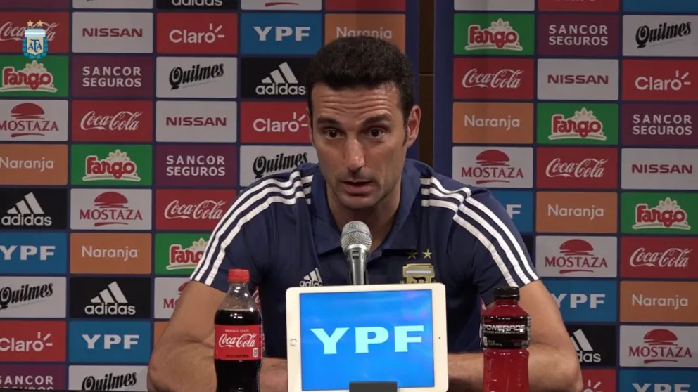 Scaloni no confirmó el equipo