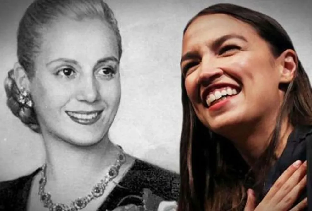 Trump comparó a una congresista demócrata con Eva Perón