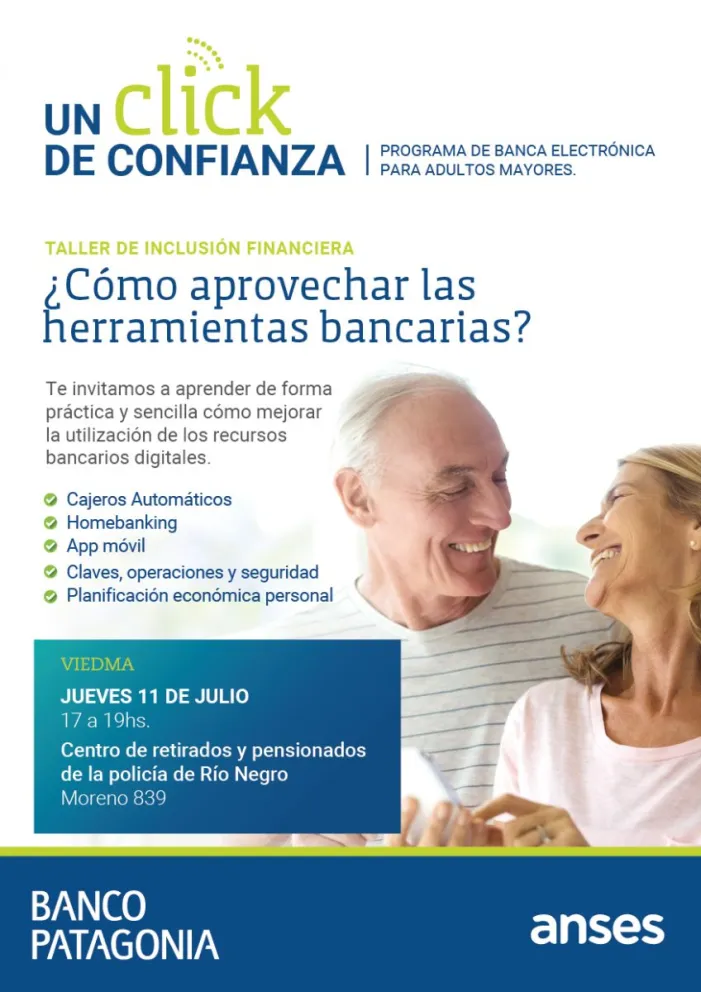 Banco Patagonia y Anses promueven la inclusión financiera de adultos mayores