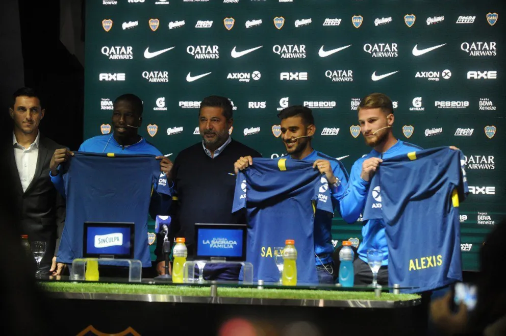 Boca presentó a sus tres refuerzos