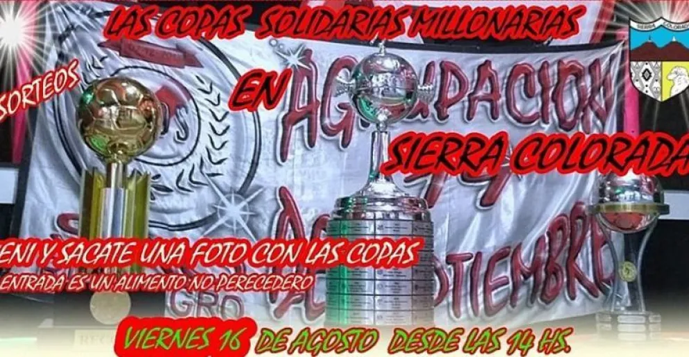 Las "Copas Solidarias" de River llegan a Sierra Colorada