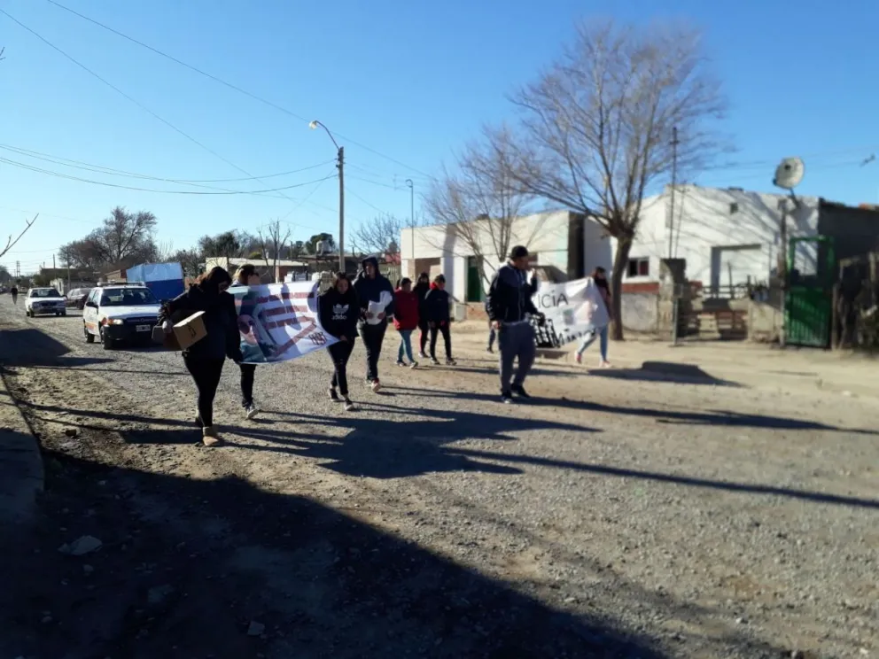 Marcha en reclamo de justicia por la muerte de Kevin Minor