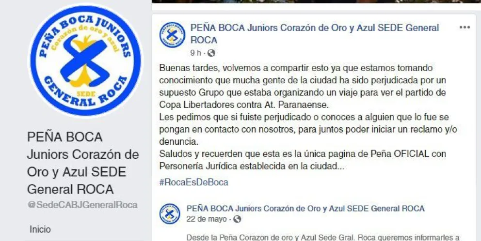 Un viaje para ver a Boca acabó en una estafa