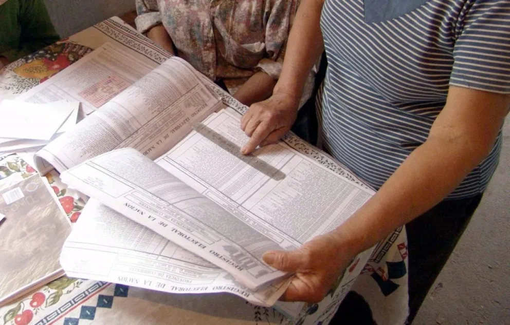Incorporación y reclamos de vecinos al padrón electoral
