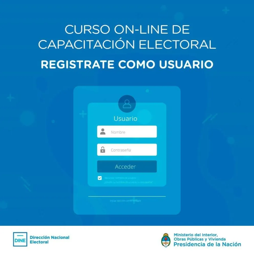 Ya está disponible el sitio online para capacitarse como Autoridad de Mesa