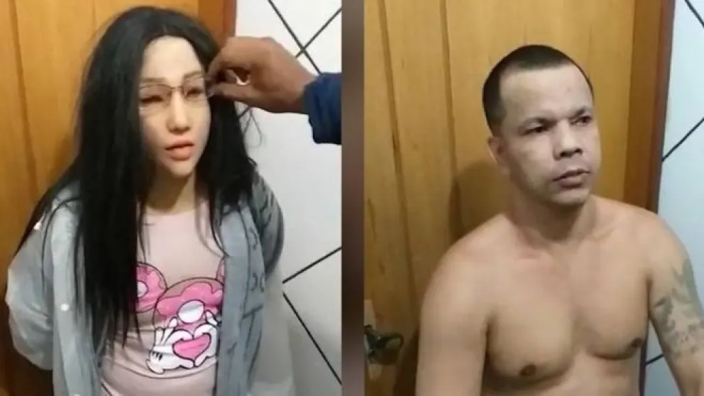 Un narco brasileño quiso escapar de la cárcel disfrazado de su hija