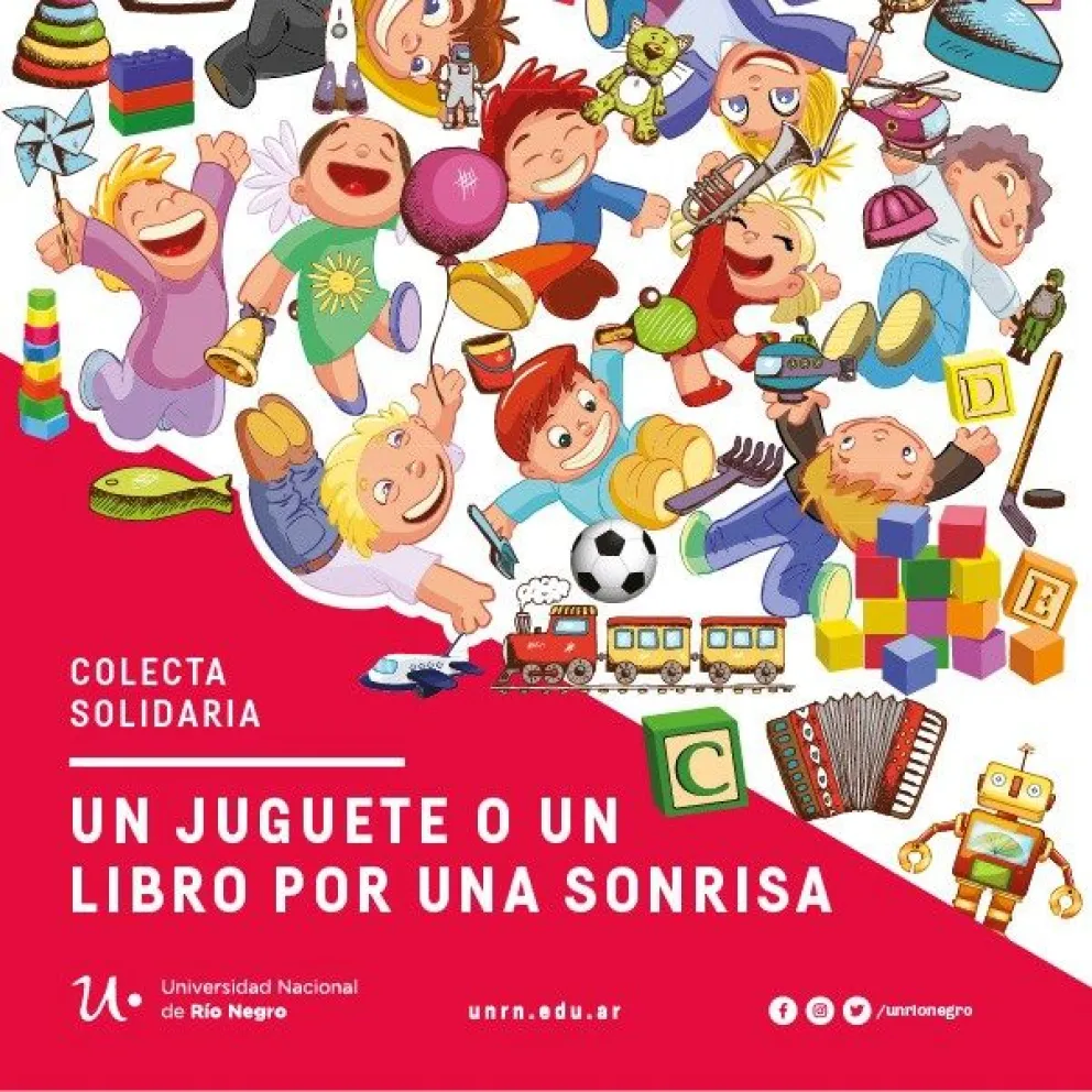 La UNRN convoca a donar un juguete o un libro