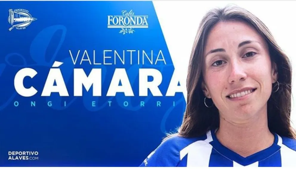 Alavés dio la bienvenida a Valentina Cámara