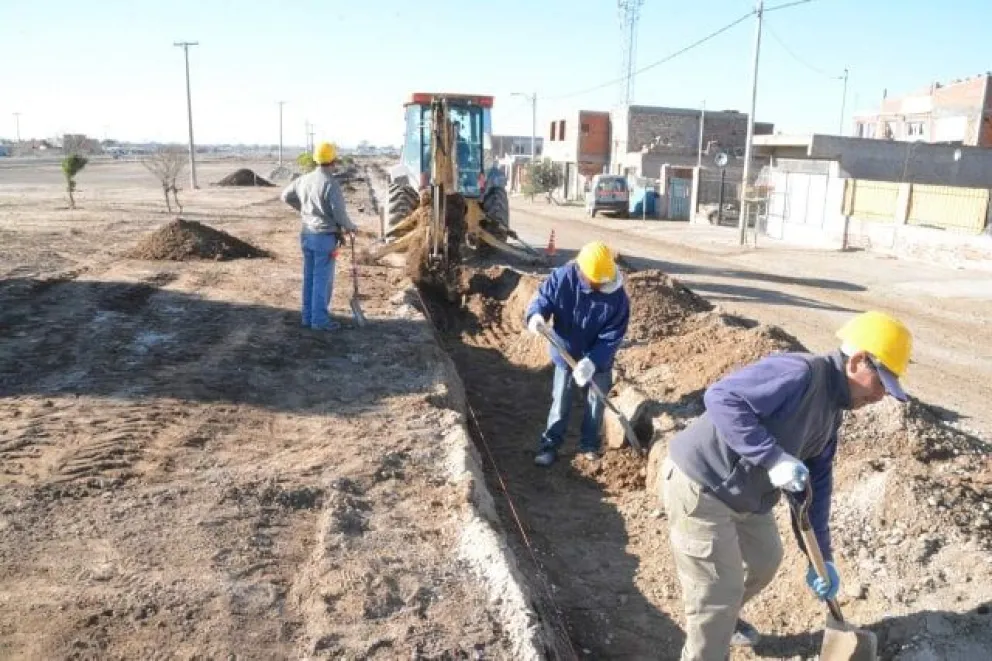 Comenzó a construirse el Parque Lineal en el Loteo Silva