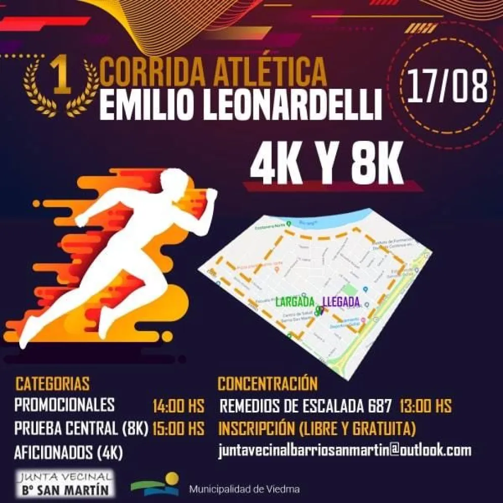 Todo listo para una nueva edición de la Corrida Atlética del San Martín