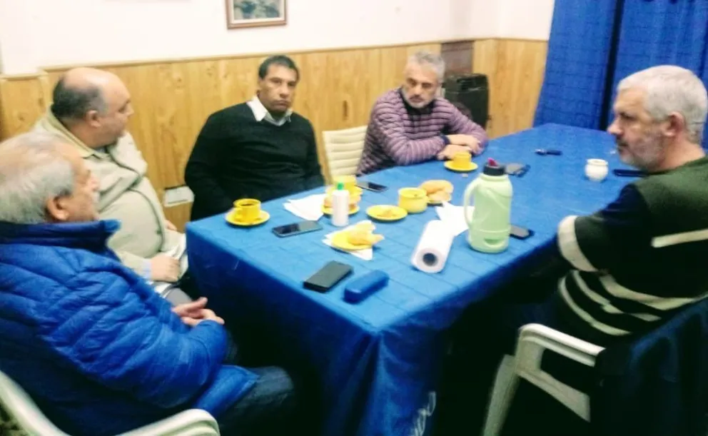 Curetti recibió a García, Bari y Marino