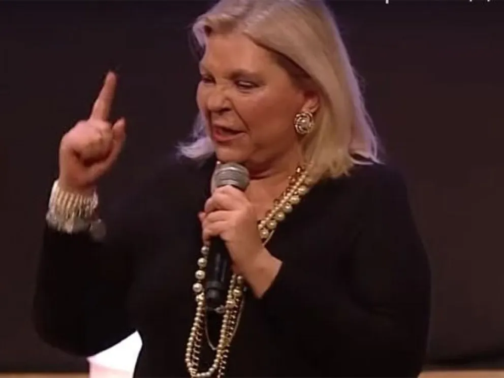 Elisa Carrió: "Nos van a sacar muertos de Olivos"