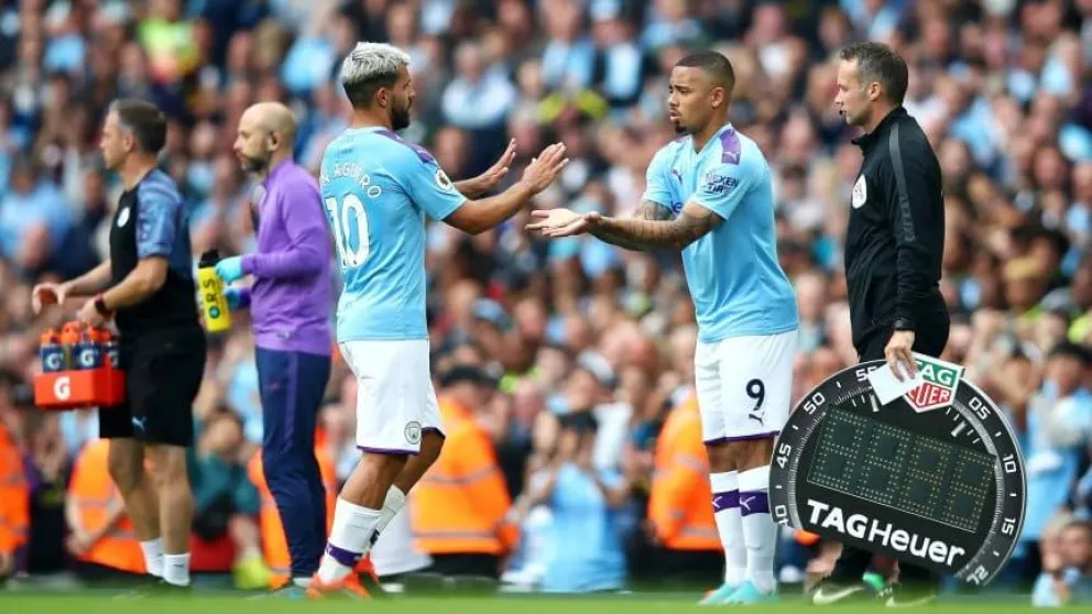 Fuerte discusión entre Agüero y Guardiola