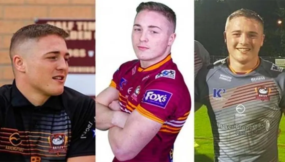 Debutó como jugador de rugby league y murió al día siguiente