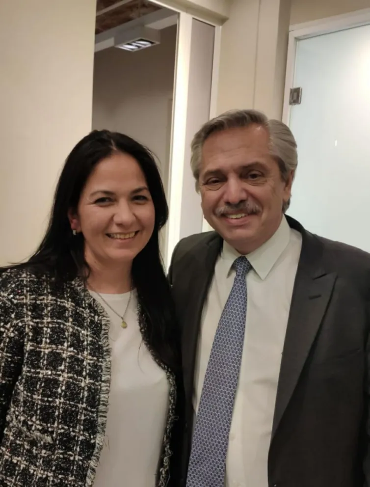 Alberto Fernández se reunió con Evelyn Rousiot