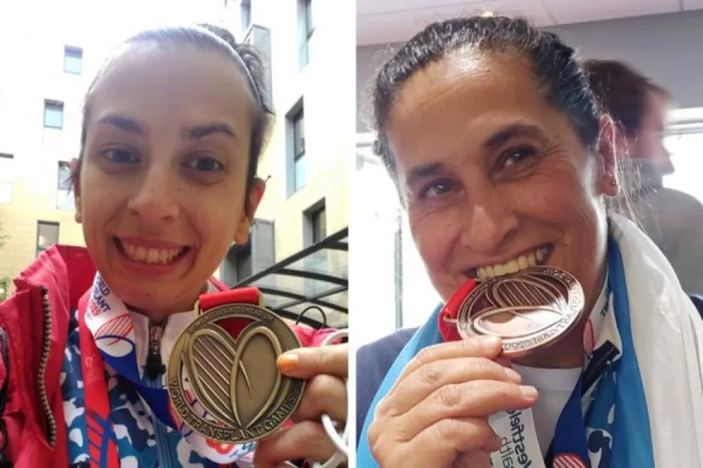Medallas rionegrinas en Inglaterra