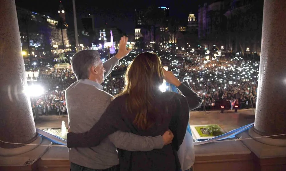 Hubo varias marchas en apoyo a Mauricio Macri