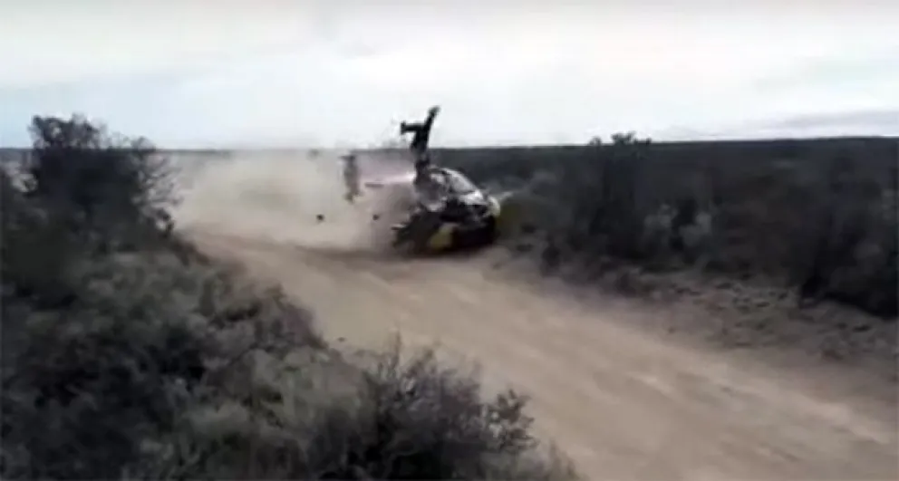 Terrible accidente en el tradicional Rally Vuelta de la Manzana