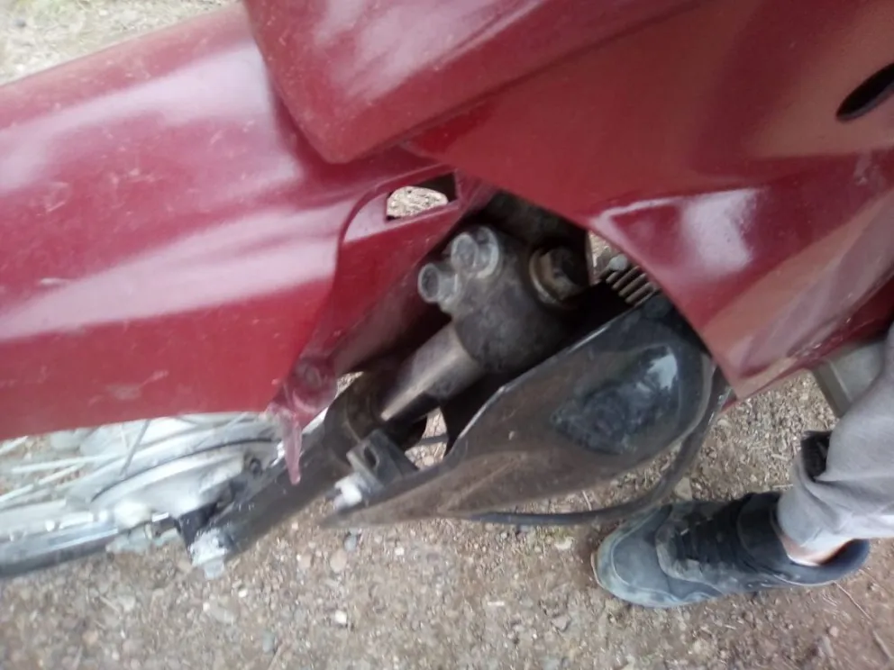 Le secuestraron la moto y se la devolvieron rota