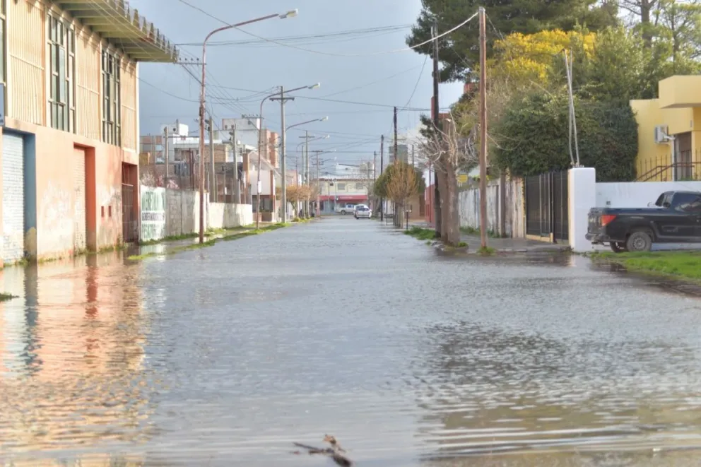 Imágenes de Viedma tras la sudestada